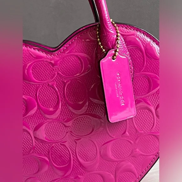 CN600 - Coach Heart Bag in Signature Leather - Picture 2 of 13